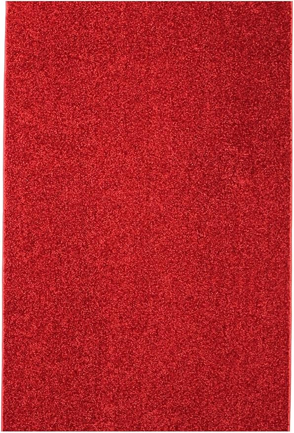 KOECKRITZ Soft and Colorful Kids Classroom Area Rugs (Passes Flammability Pill Test) Many Sizes and Bright Colors to Select from (10' x 14', Fire Engine)