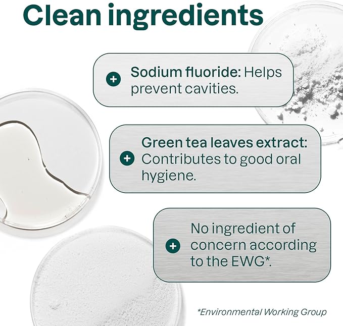 ATTITUDE Fresh Breath Toothpaste with Fluoride, Peppermint Flavor, Vegan & Cruelty-Free, Sugar-Free, Plant & Mineral-Based Ingredients, Clean Oral Care, 4.2 Oz