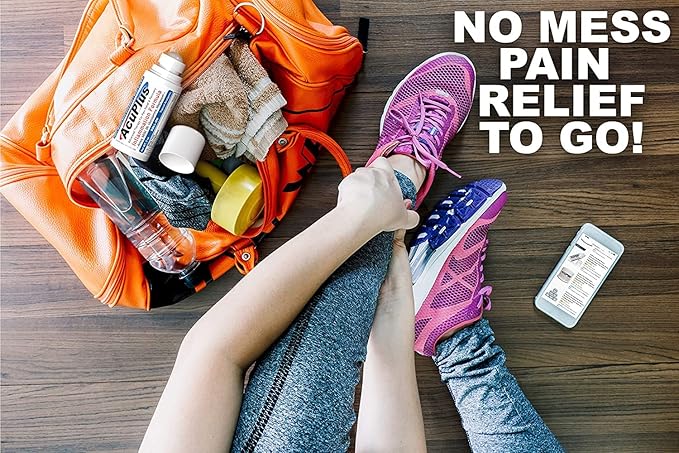 AcuPlus - Pain Relief Roll On - Topical Anti Inflammatory to Soothe Muscles & Joints - Arthritis Pain Reliever, Bursitis, Tendonitis Cream - TSA Compliant, Convenient Roll On - 3 fl. oz. (Pack of 3)