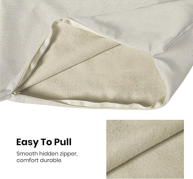 CXMEIFLY Spring Floral Leaves Pillow Covers 24 x 24 Inch Set of 2 for Chinoiserie Flowers Decor Throw Pillows Brown and White Seasonal Plant Outdoor Decorative Cushion Cases for Couch Bed Decorations