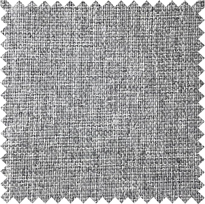 Macochico 100”Wx102”L 100% Blackout Pinch Pleated Linen Curtains for Sliding Door Bedroom Living Room Farmhouse Thermal Insulated Light Grey Burlap Drapes with Tieback 1 Panel Shabby Chic Style