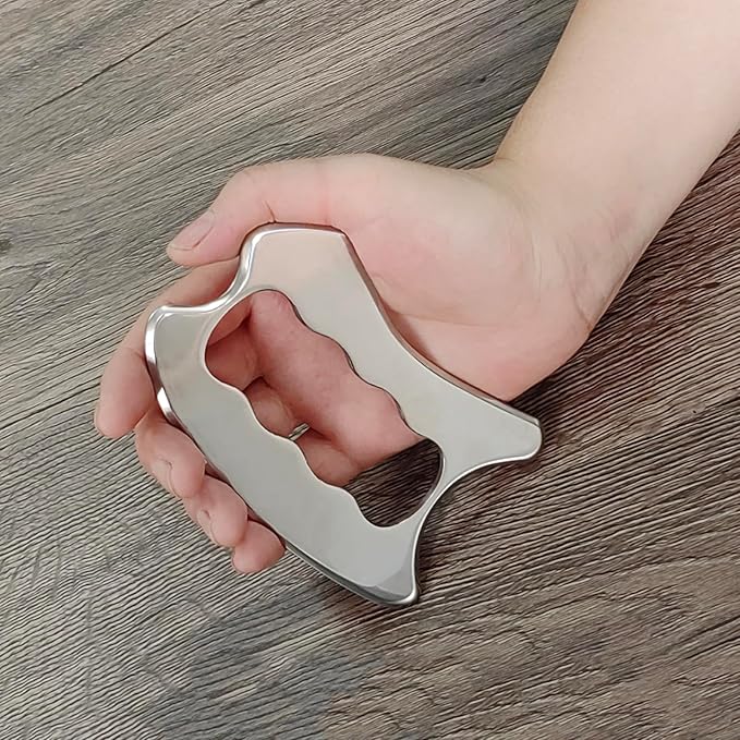 BYYDDIY 3 in 1 Stainless Steel Muscle Scraper Tools Set,Scraping Massage Tools for Physical Therapy,Derma Edge Massage Tool & GuaSha Massage Scraper Tool,IASTM Tools for Body (SXC)