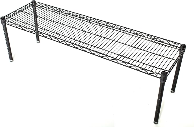 Omega Products Corporation 21" Deep x 48" Wide x 14" High Black Stationary Dunnage Rack