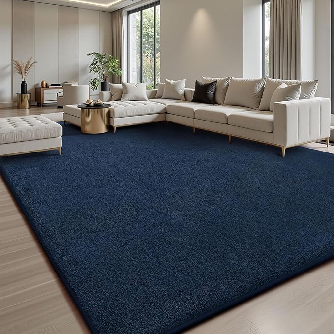Sour Lemon 10x14 Area Rugs for Living Room, Soft Large Area Rug Fluffy Rugs for Bedroom，Machine Washable Area Rug Non Slip Carpet Rug for Living Room Playroom Kids Room Home Decor