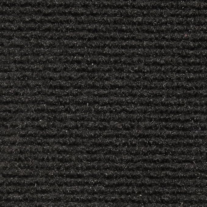 House, Home and More Indoor Outdoor Carpet with Rubber Marine Backing - Black - 6 Feet x 25 Feet - Durable, UV-Resistant - Adds Color and Comfort to Your Deck, Patio or Other Outdoor Rug Space.