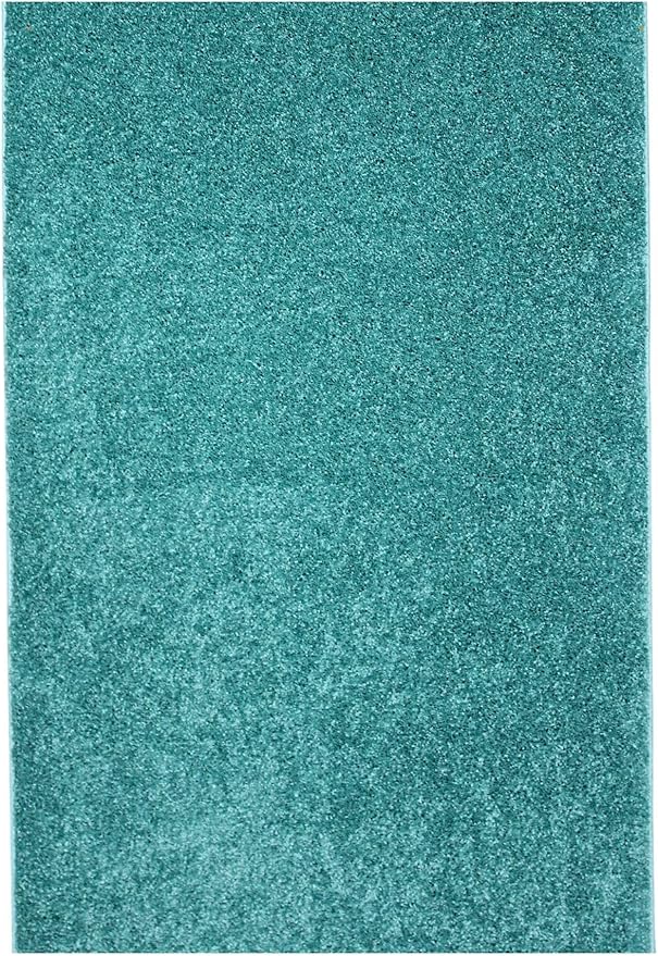 KOECKRITZ Soft and Colorful Kids Classroom Area Rugs (Passes Flammability Pill Test) Many Sizes and Bright Colors to Select from (6' x 9', Surf)