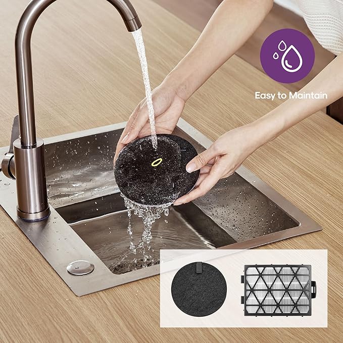 Eureka FlexReach Powerful Upright Vacuum Cleaner for Carpet and Hard Floor, Lift-Away Vacuum with Large Dust Cup, Anti-Tangle, NEU651PL, Purple