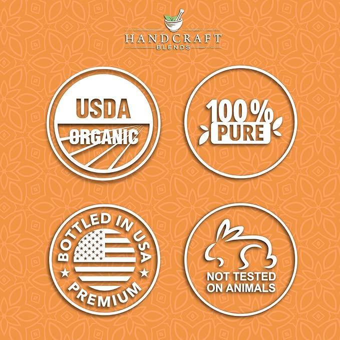 Handcraft Blends Organic Orange Essential Oil – 1 Fl Oz – 100% Pure and Natural – Premium Grade Essential Oil for Diffuser and Aromatherapy