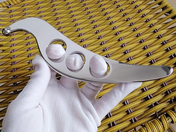 Gua sha Tool gua sha Stainless Steel iastm Tool Gussha Massage Tool Muscle Scraping Tool for Soft Tissue Therapy and Reduce Arms,Back, Legs, Neck Muscle Pain(XSS)………