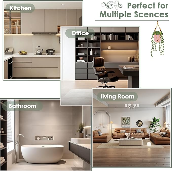 FOTOSOK 6-Tier Bamboo Shelf Set of 2, Bamboo Bookcase with Adjustable Shelves, Free Standing Storage Shelf Unit Plant Flower Stand, Tall Large White Bookshelf for Kitchen, Bathroom, Home Office, White