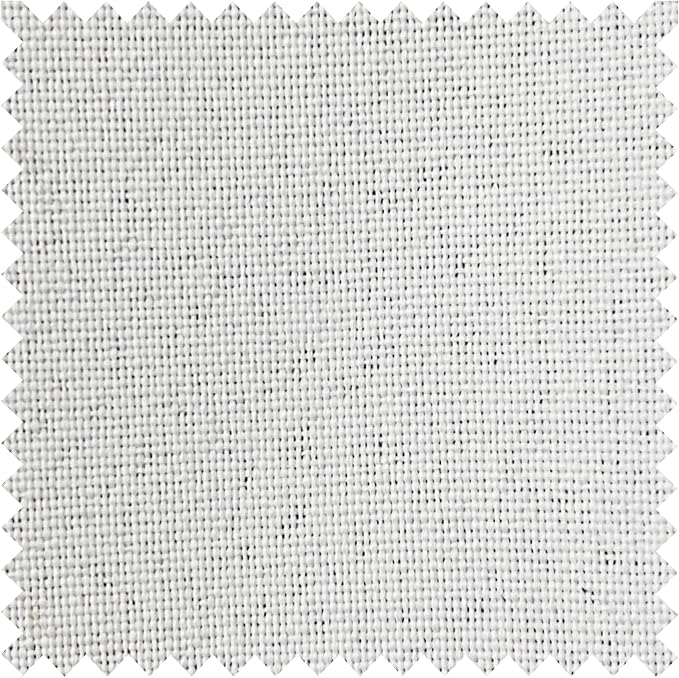 Macochico 100% Blackout Greyish White Linen Curtains 84 Inches Long Pinch Pleated Burlap Curtains for Bedroom Living Room Farmhouse Nursery Thermal Window Panels with Tieback 72”Wx84”L 1 Panel