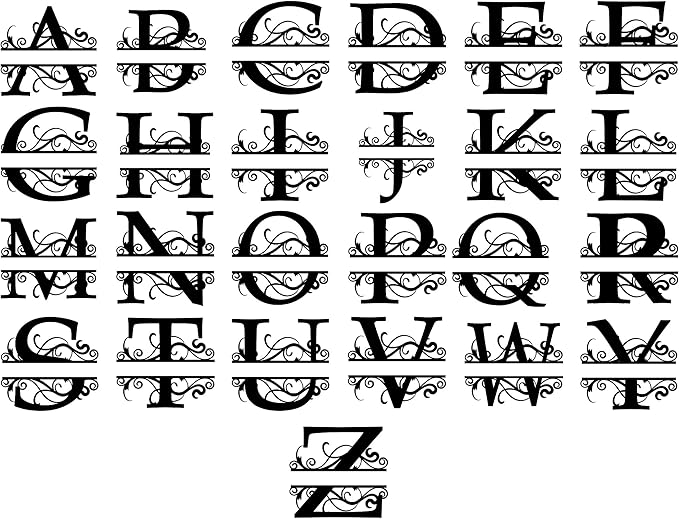 Custom Metal Last Name Monogram Sign – Personalized Wedding, Housewarming, or Outdoor Wall Decor