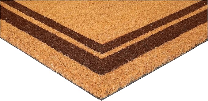 Calloway Mills 152982436N Brown Border 24" x 36" Monogram Doormat (Letter N)