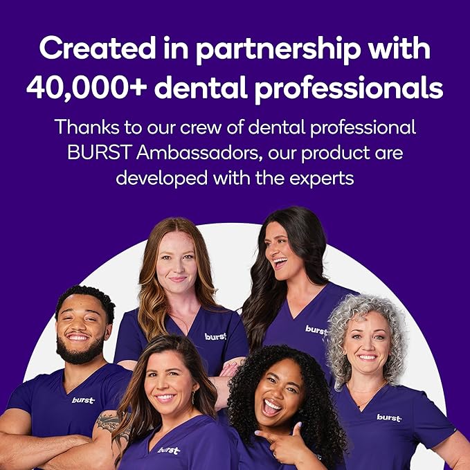 Burst Original Sonic Electric Toothbrush for Adults (Rose Gold) | Soft Bristle Clean Deep, Stain & Plaque Removal | 3 Modes: Teeth Whitening, Sensitive & Massage