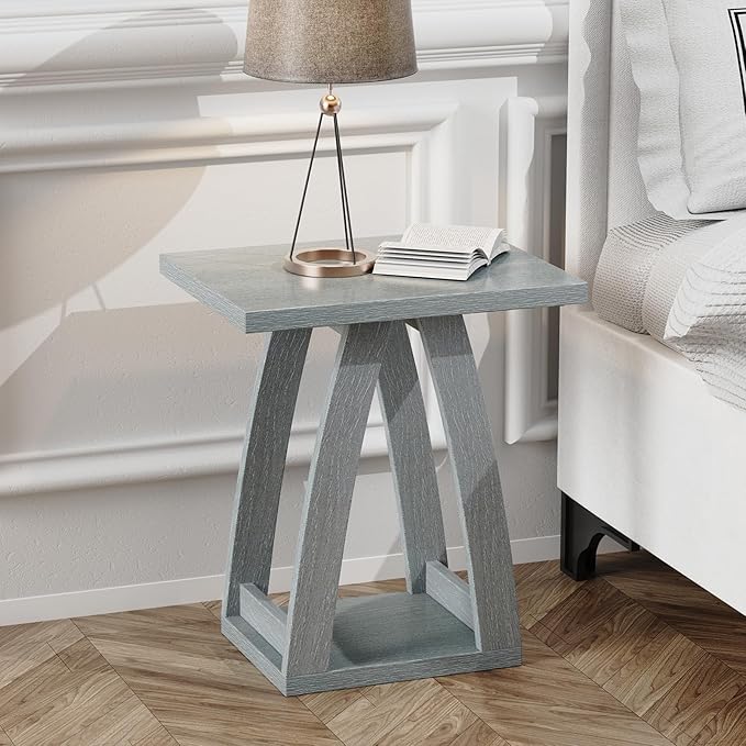 End Table, Side Table, Nightstand, Sofa Side Table with Shelf, Modern End Table for Living Room, Bedroom