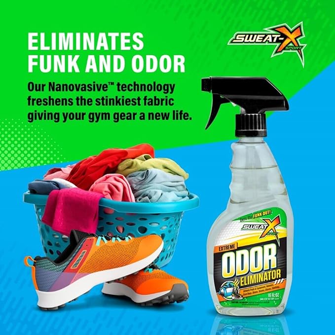 Extreme Odor Spray - Multipurpose No-Wash Deodorizer - Ideal for Shoes and Gym Clothing - Victory Scent (16 fl oz)