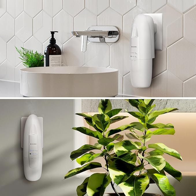 AROMAPLAN Authentic Plug in Waterless Diffuser (2 Pack)- Fragrance Diffuser, Waterless Diffusers for Essential Oils, Wall Diffusers Plug in-Up to 500 Sq. FT Coverage - Nanotechnology Plug in (White)