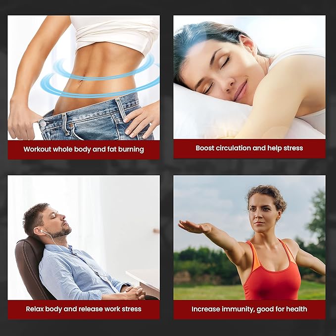 EILISON FitMax 3D XL Vibration Plate Exercise Machine - Whole Body Workout Vibration Platform w/Loop Bands - Lymphatic Drainage Machine for Weight Loss, Shaping, Wellness, Recovery