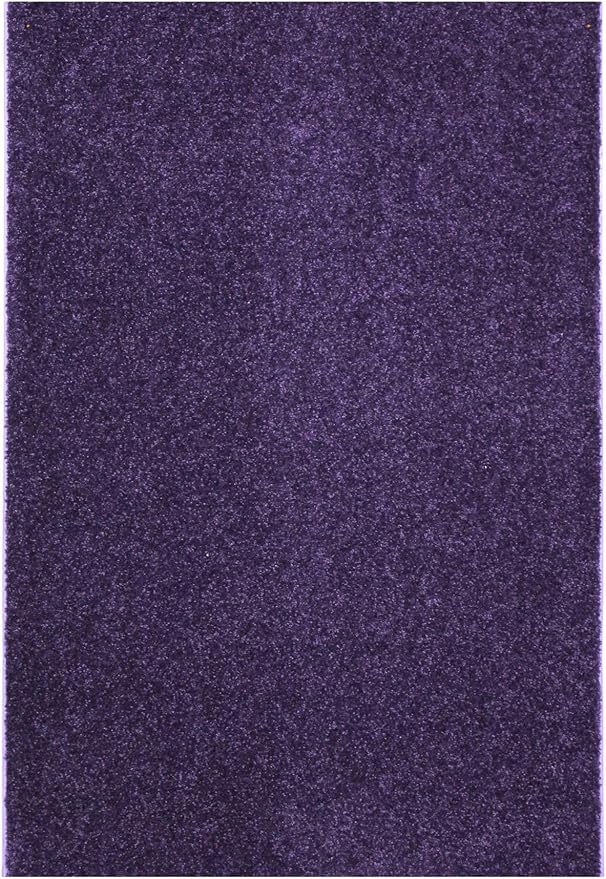 KOECKRITZ Soft and Colorful Kids Classroom Area Rugs (Passes Flammability Pill Test) Many Sizes and Bright Colors to Select from (7' x 9', Eggplant)