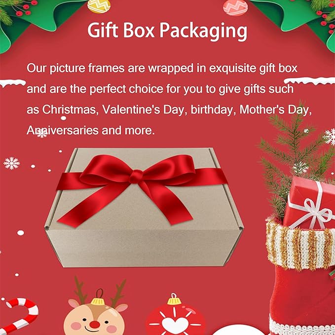 8x10 Picture Frame Set of 4, 8 x 10 Wood Photo Frames with Mat for 5x7, Wooden Frame with Real Glass Cover for Wall and Tabletop Display,Black