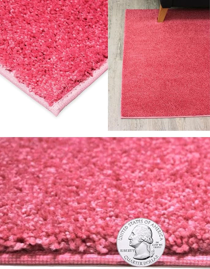 KOECKRITZ Soft and Colorful Kids Classroom Area Rugs (Passes Flammability Pill Test) Many Sizes and Bright Colors to Select from (3' Round, Glamour)