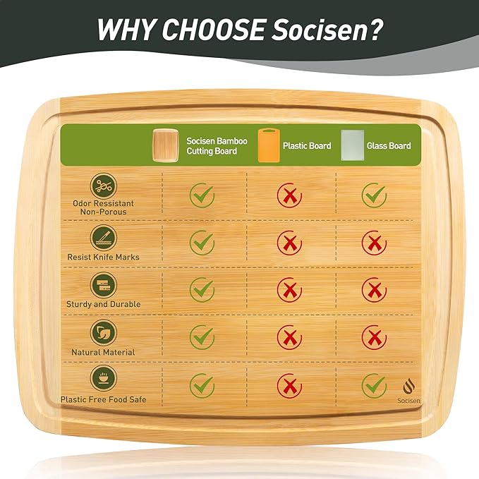 Bamboo Cutting Board Set Non Slip Feet with Holder Over Sink Wooden Cutting Boards Eating Grilling Biard Cutboard Biard Chtting Woodcutting Cuttingboards Voard Oard Bord 12x18 11 x 14 Baords Baord