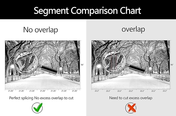 Beautiful 3D Snowy Forest Wallpaper Gray New York Park Landscape Wall Mural Living Room Bedroom (Not Peel and Stick)