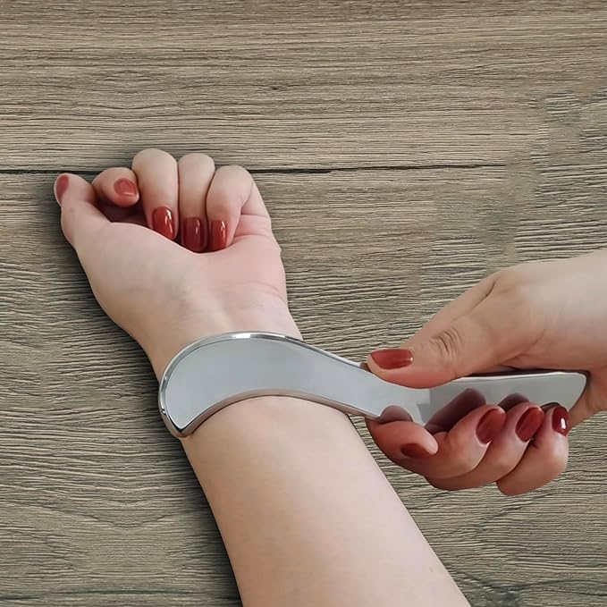 BYYDDIY SD 2 in 1 Stainless Steel GuaSha Muscle Scraper Tools Set,Scar Tissue Tool,Physical Therapy Tools,Muscle Scraping Tool,Massage Scraper,IASTM Tools,Soft Tissue Massage Tool (SD2)