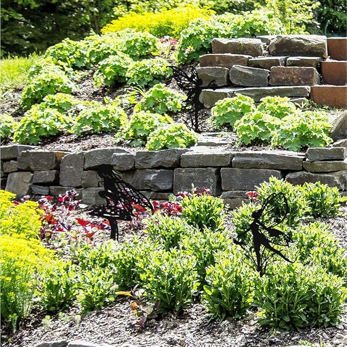 Decorative Garden Stakes, Fairy Garden Statues for Home and Garden (6)