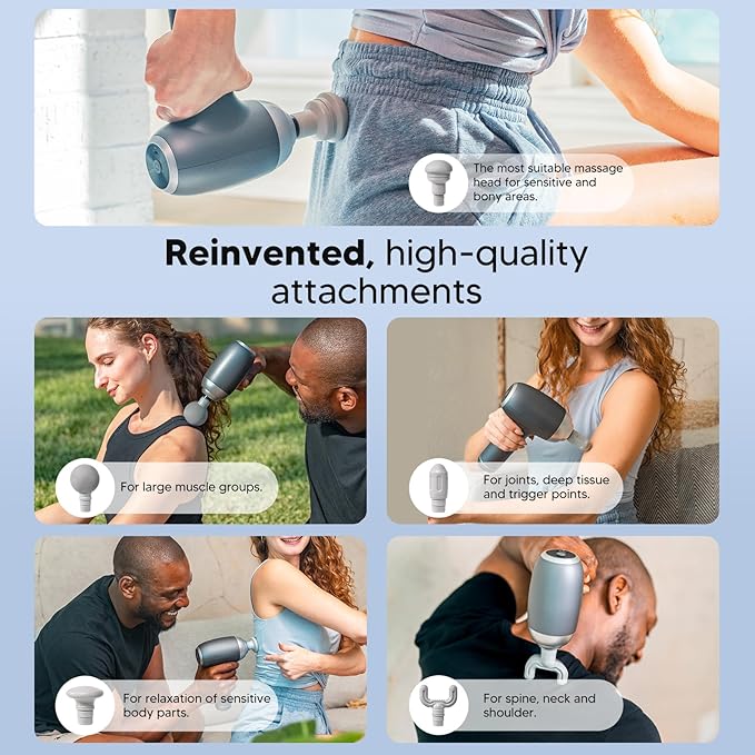 arboleaf Massage Gun Deep Tissue - Althletic Percussion Muscle Back Massager for Pain Relief Powerful Electric Massage Gun with Case, Portable, Handheld