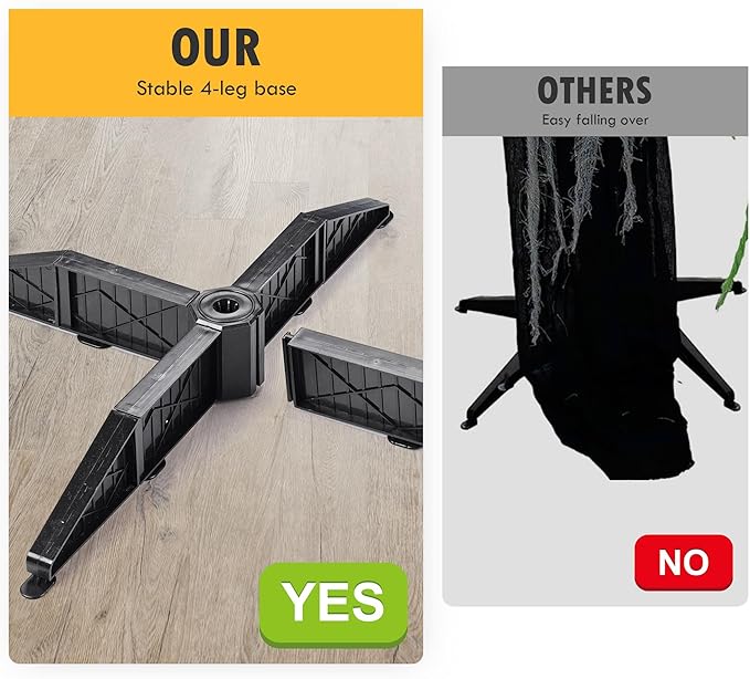 AW Scary Animated Halloween Decorations Jack-O-Lantern,Pumpkin Ghost Props 5.4 Ft Full Life Size with Motion/Sound Activated Glowing Head Horror Party Outdoor Indoor Decorations Farm Scarecrow 2025