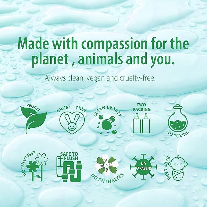 Clean-n-Fresh Toilet Spray, Poop Spray Eucalyptus Scent, 100% Natural Plant Essential Oil Bathroom Air Fresheners Spray, 400 Plus Uses, Long Lasting Odor Eliminator, 2 Pack