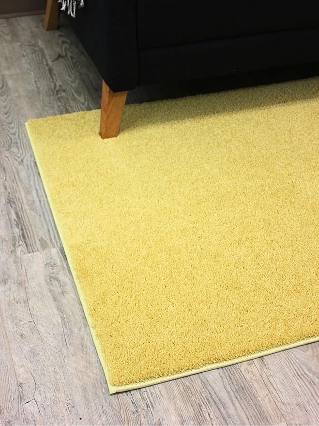 KOECKRITZ Soft and Colorful Kids Classroom Area Rugs (Passes Flammability Pill Test) Many Sizes and Bright Colors to Select from (12' Round, Lemon)