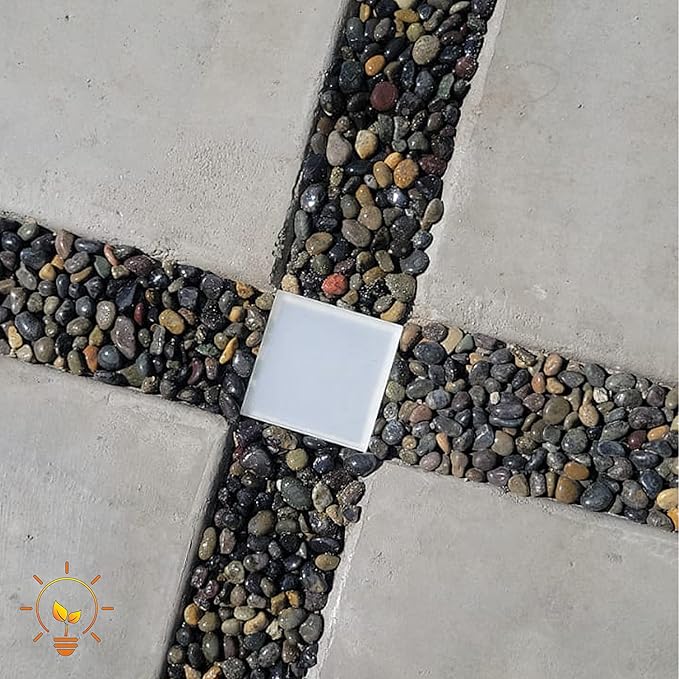 Paver Light 4×4 Inch (3.93 X 3.93 inch), Warm White 2700K Glare-Free Illumination for Driveways, Pathways, Pool Deck & Patios,12V AC/DC, Waterproof & Drive-Over Rated