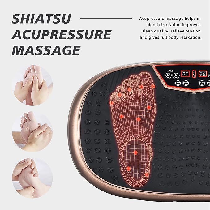 EILISON FitMax 3D XL Vibration Plate Exercise Machine - Whole Body Workout Vibration Platform w/Loop Bands - Lymphatic Drainage Machine for Weight Loss, Shaping, Wellness, Recovery