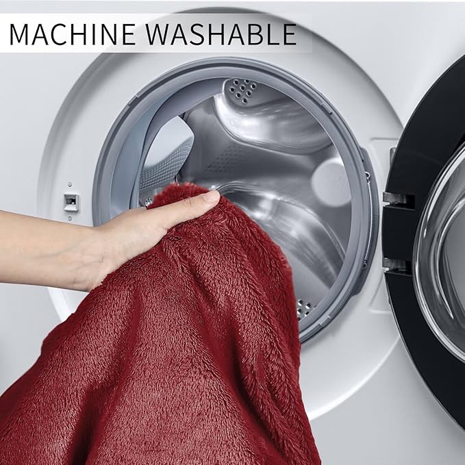 Bean Bag Chair for Adults 8FT,Soft Removable Cover for Teens/Girls Bedroom,Fluffy Giant Round Floor Beanbag Lounger Chairs (No Filler,Claret)