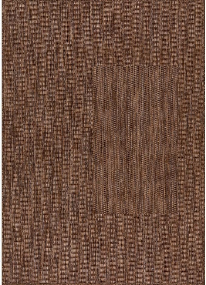 CAMILSON Outdoor Rug 9x12 Modern Area Rugs for Large Indoor and Outdoor Patios and Porches - Waterproof, Washable, Non-Shedding, Easy-to-Clean Outside Carpet (9 x 12, Solid - Gold)