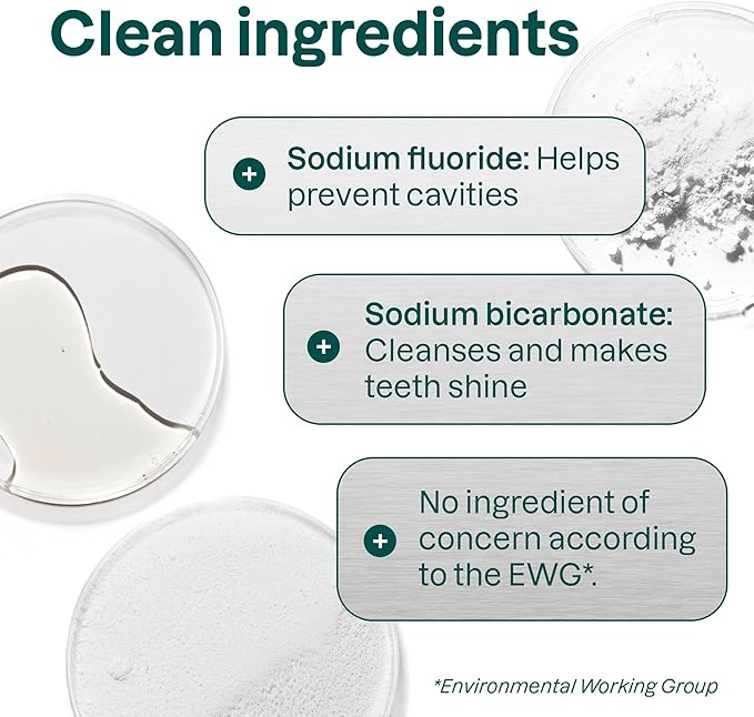 ATTITUDE Enamel Repair Toothpaste with Fluoride, Spearmint Flavor, Vegan & Cruelty-Free, Sugar-Free, Plant & Mineral-Based Ingredients, Clean Oral Care, 4.2 Oz