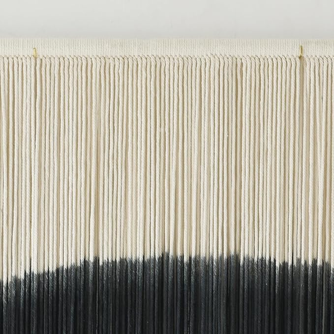 Flber Tie-Dye Macrame Wall Hanging Large Bohemian Yarn Tapestry Macrame Home Décor, 57''W*35''L