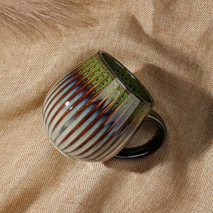 CosyCorner Ceramic Coffee Mug, 17 oz Large Coffee Cups for Home and Office, Ceramic Cup for Coffee & Tea（B）