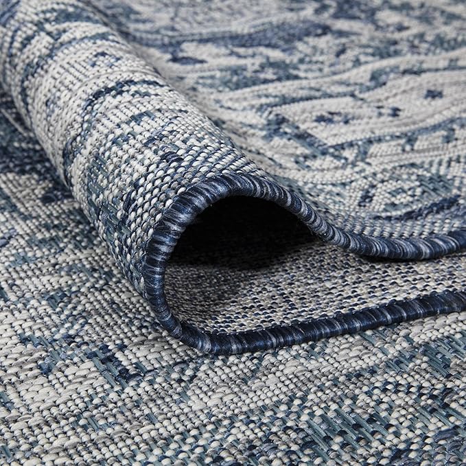 Keen Home Design Terrace Outdoor Runner Rug - 2x10 Washable Indoor/Outdoor Rug for Patio, Kitchen, Balcony, Beach, Garden, Deck and Porch, Size: 2'2"x9'11"