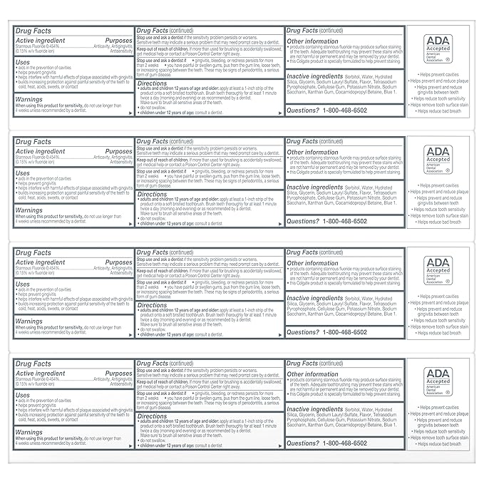 Colgate Total Active Prevention Whitening Gel Toothpaste with Fluoride, Bulk with Clinically Proven Formula That Fights Plaque Bacteria, Mint, 4 Pack, 5.1 oz