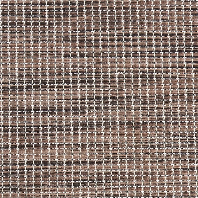 Nourison Positano Indoor-Outdoor Natural 9' x 12' Area Rug, Easy Cleaning, Non Shedding, Bed Room, Living Room, Dining Room, Backyard, Deck, Patio (9x12)