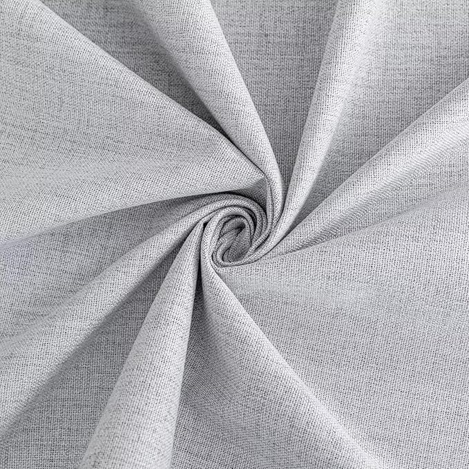 Blackout Curtains 72 Inch Length 2 Panels Set, 100% Black Out Textured Thermal Curtains, Grommet Privacy Light Blocking Drapes for Living Room Bedroom Luxury Deco(52W × 72L inch, Off-White)