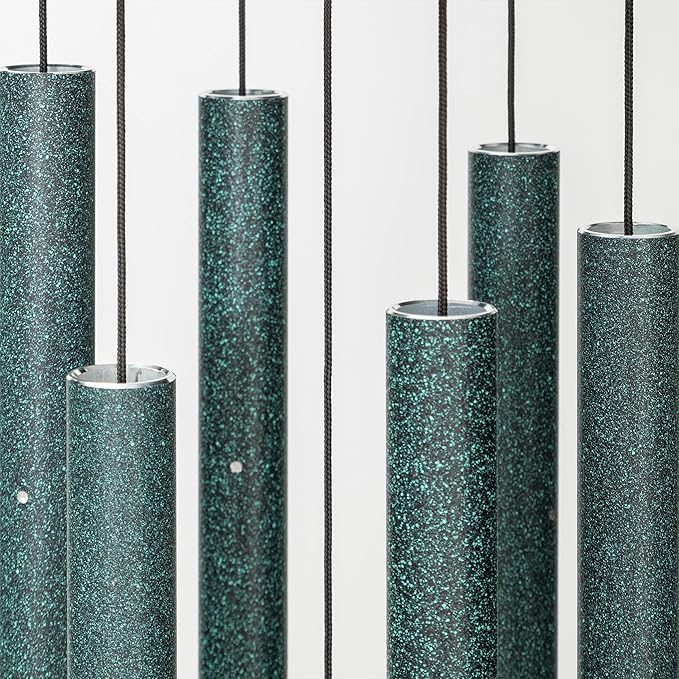 Corinthian Bells by Wind River – 30 inch Green Wind Chime for Patio, Backyard, Garden, and Outdoor Decor (Aluminum Chime) Made in The USA