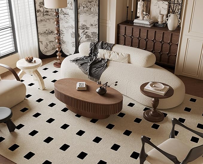 47.2''Oval Coffee Table with Storage, Mid Century Modern Fluted Drum Center Tables with Lid, Solid Wood Side Pedestal Coffee Table Tea Table for Living Room, Bedroom, Apartment-Walnut