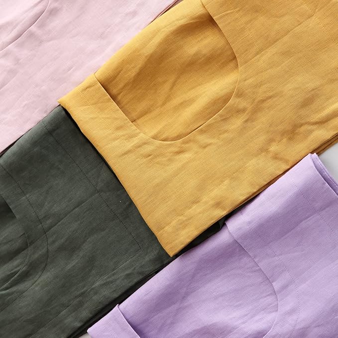 Amazhiyu 100% Linen Door Hanging Laundry Hamper Bag, 19x27 Inches (Black)