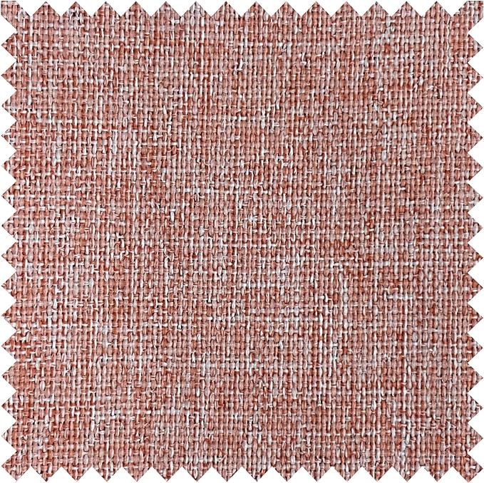 Macochico 52”Wx96”L 100% Blackout Curtains for Bedroom Living Room Nursery Orange Pinch Pleated Linen Curtains Farmhouse Burlap Drapes Thermal Window Panels with Hooks and Tieback 1 Panel