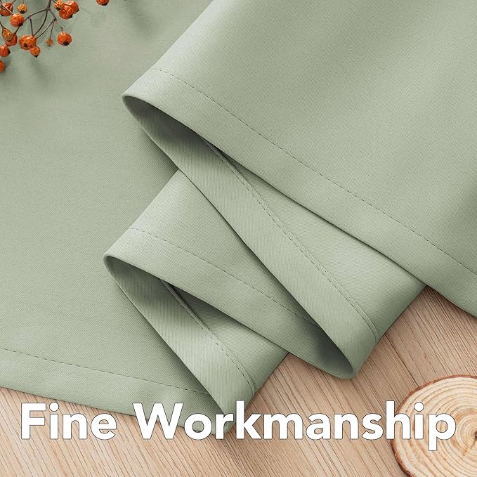 H.VERSAILTEX Blackout Curtains for Bedroom/Living Room, Length 63"/72"/84"/96"/108", Multi Colors, Room Darkening Thermal Insulated Grommet Window Curtains - 2 Panels