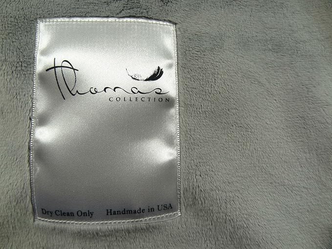 Gray Black White Faux Fur Oversized Blanket and Bedspread - Tibet Fox Fur - Gray Black White Luxury Faux Fur - Soft Faux Fur Blankets, Bedspreads and Throws, Handmade in USA, 16438